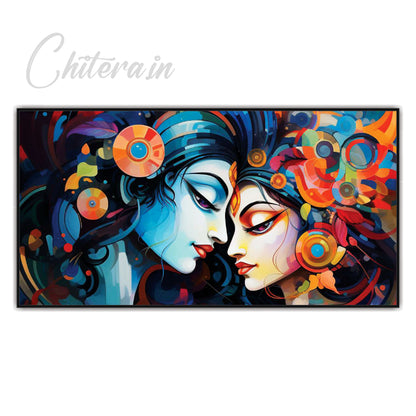 Radha Krishna beautiful Canvas Art