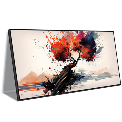 Abstract Nature Tree Multi Colored Canvas Art Wall Painting