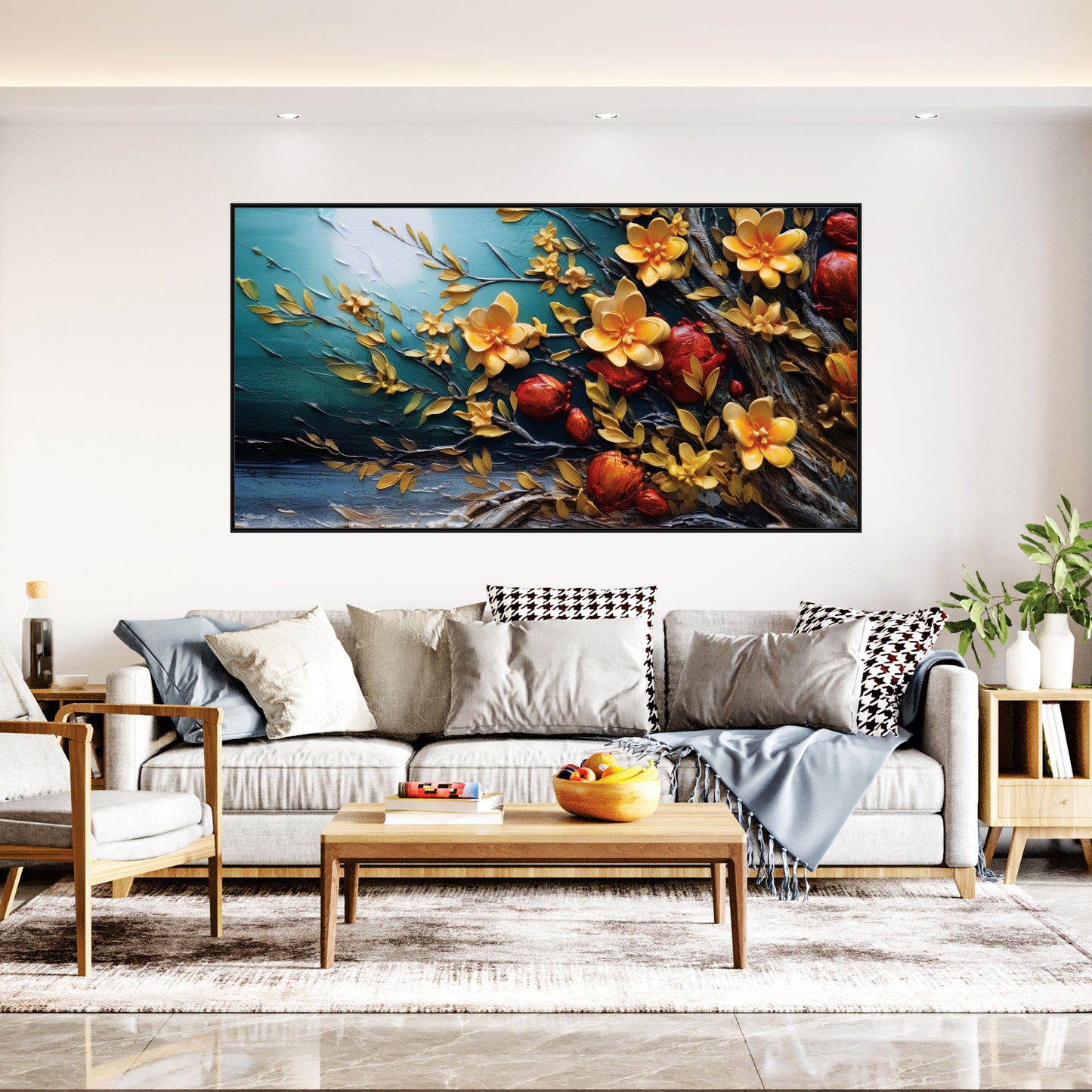 3D Flower art Canvas Print Wall Painting