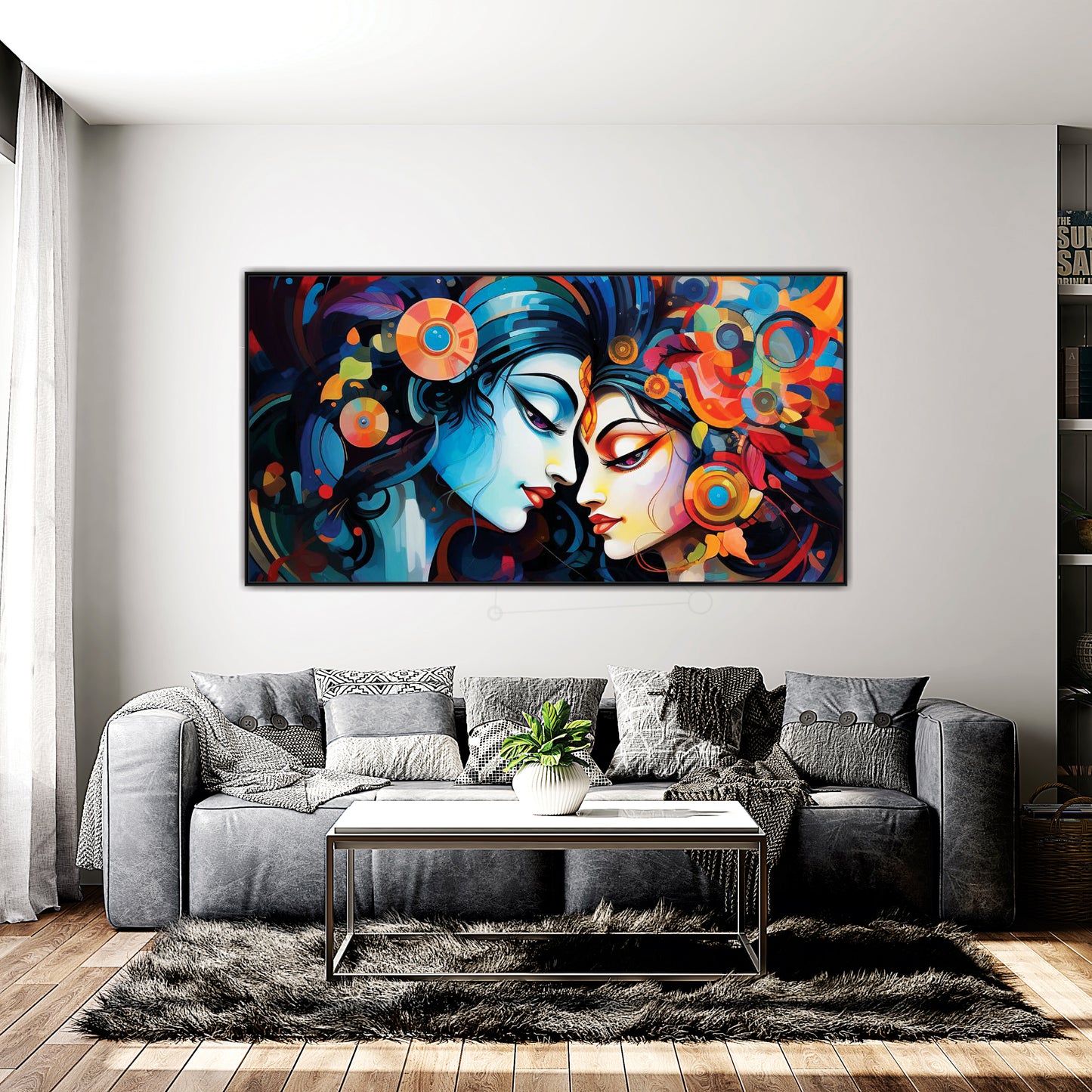 Radha Krishna beautiful Canvas Art