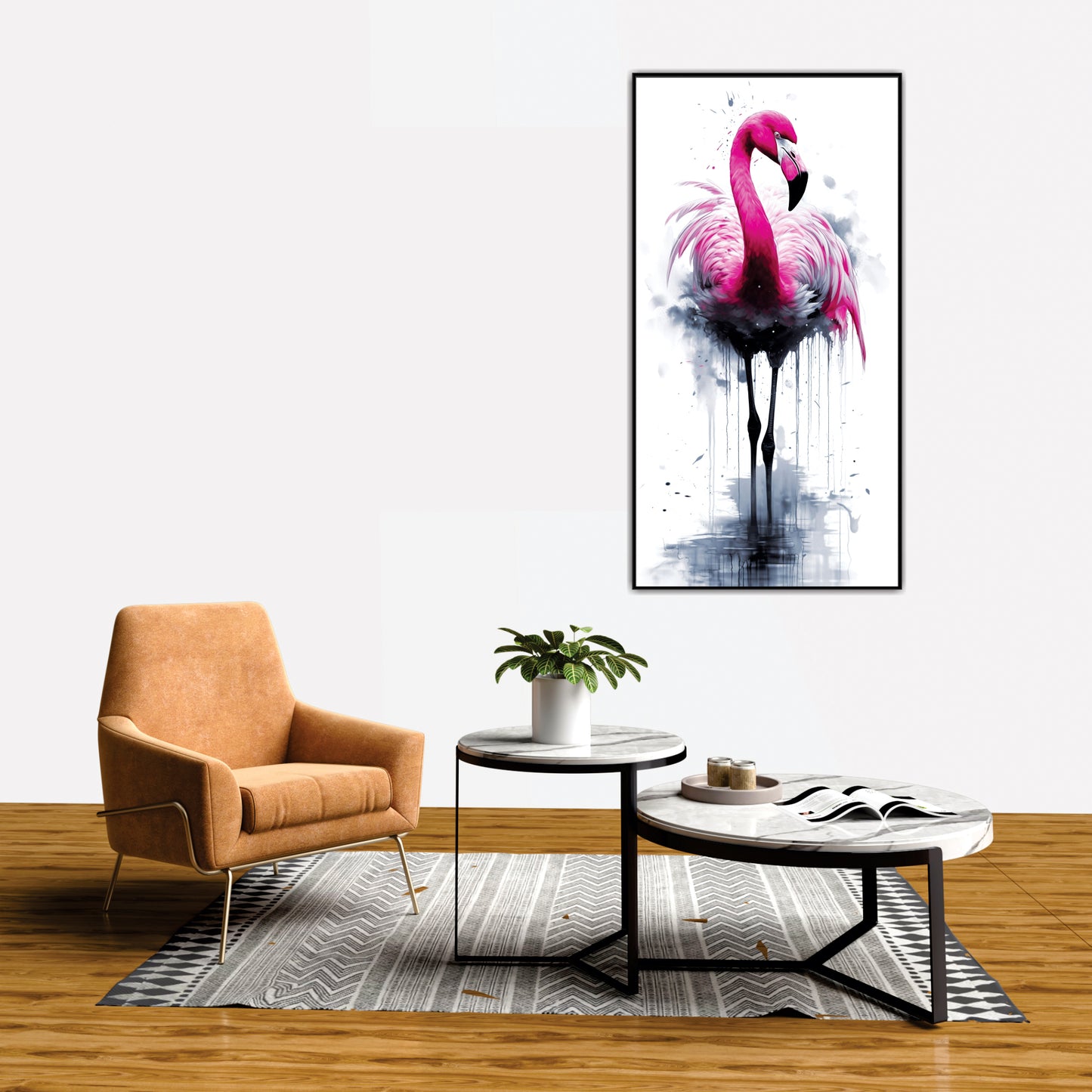 Flamingo Canvas Art Wall Painting