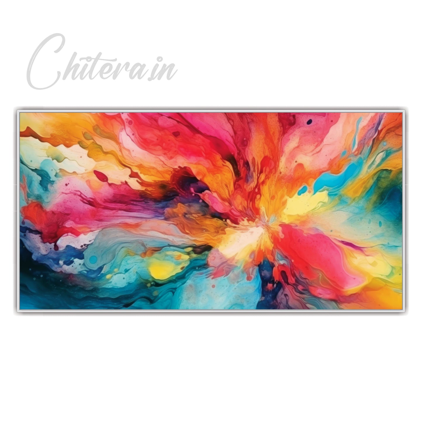 Abstract Watercolor Canvas Art Wall Painting