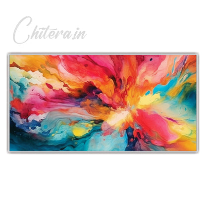 Abstract Watercolor Canvas Art Wall Painting