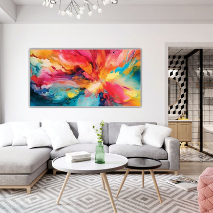 Abstract Watercolor Canvas Art Wall Painting