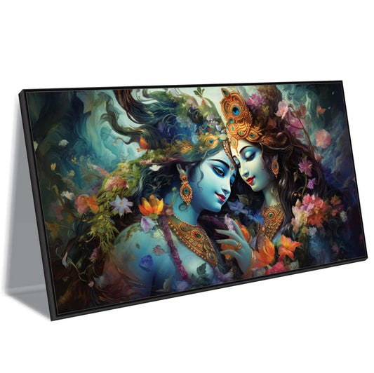 Radha Krishna Grace Canvas Wall Art.