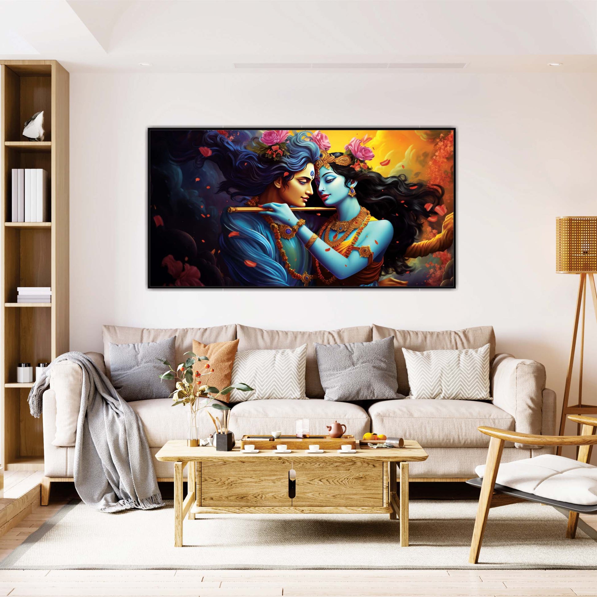 Flute of the Heart Canvas Wall Art.