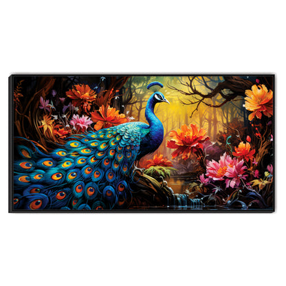 Peacock Canvas art Print Wall Painting