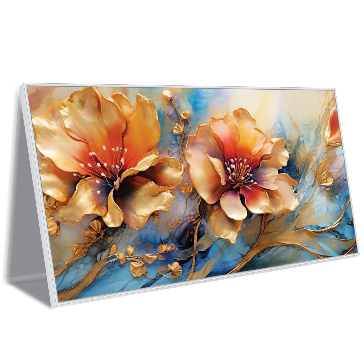 Abstract Flower Canvas Art