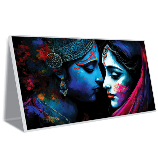 Radha krishna beautiful art Canvas Print Wall Painting