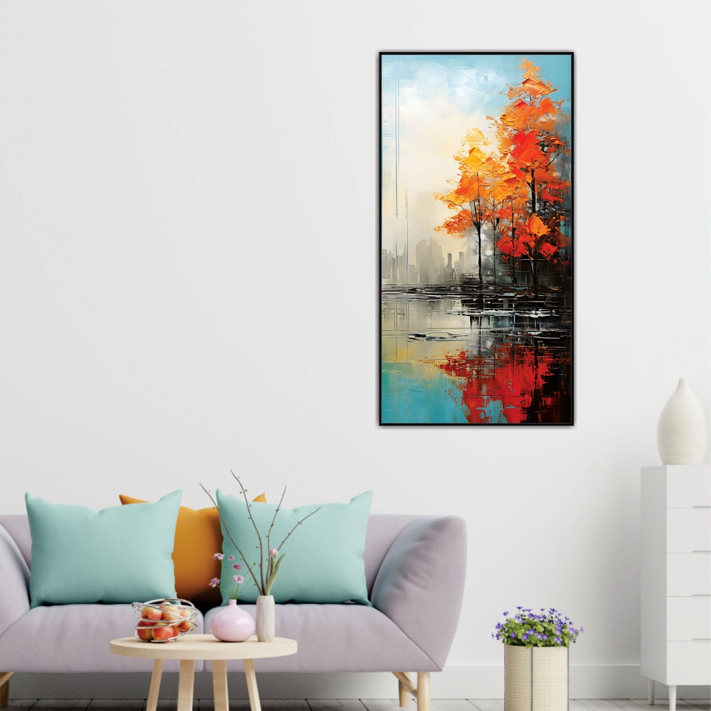 3D Tree Art Canvas Print Wall Painting