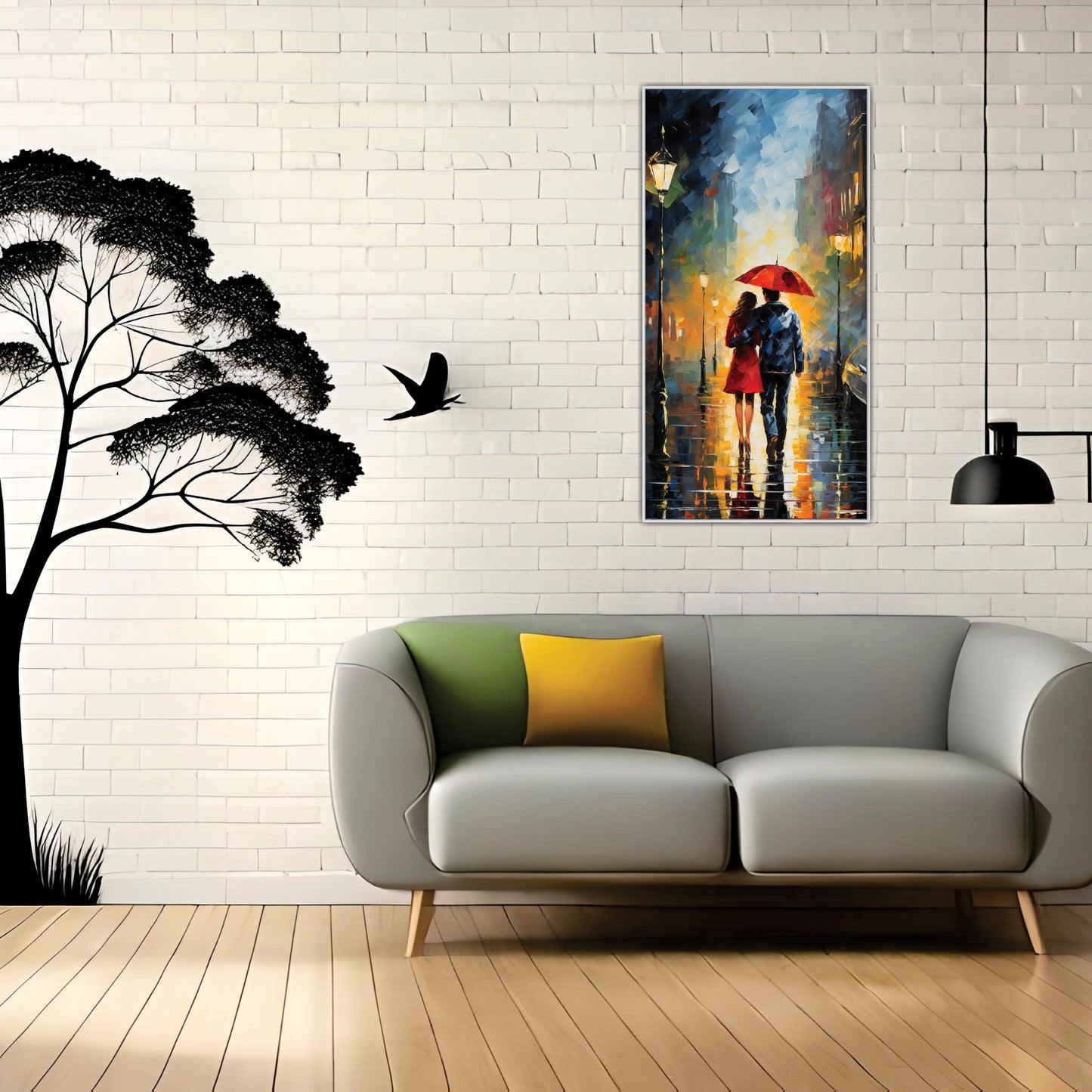 Couple Painting Art Canvas Print Wall Painting