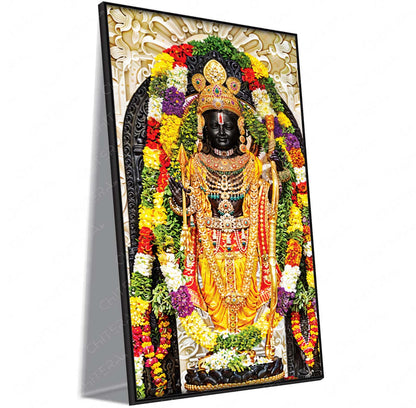 Shree Ram Lalla in Spiritual Radiance Canvas Wall Art