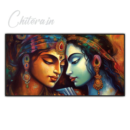 Radha Krishna art Canvas Print Wall Painting