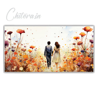 Couple Painting Art Canvas Print Wall Painting