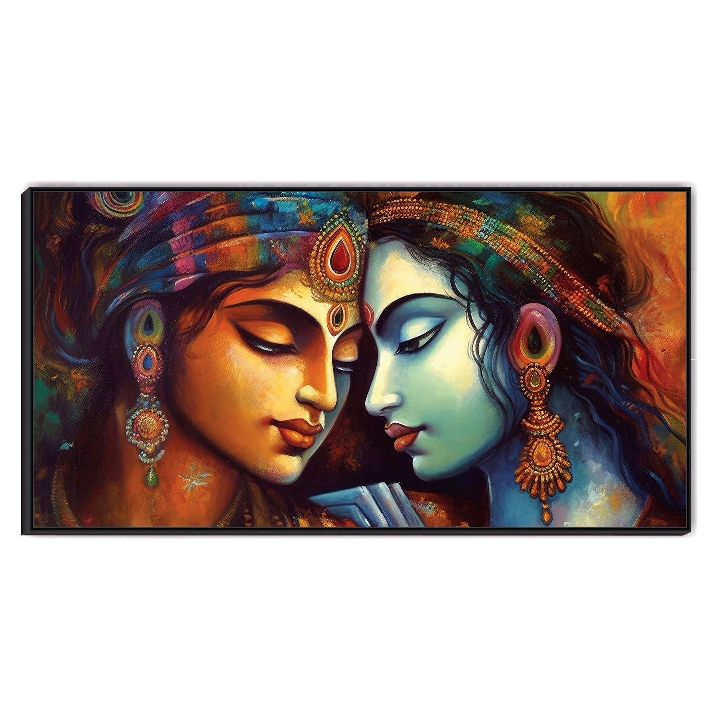 Radha Krishna art Canvas Print Wall Painting