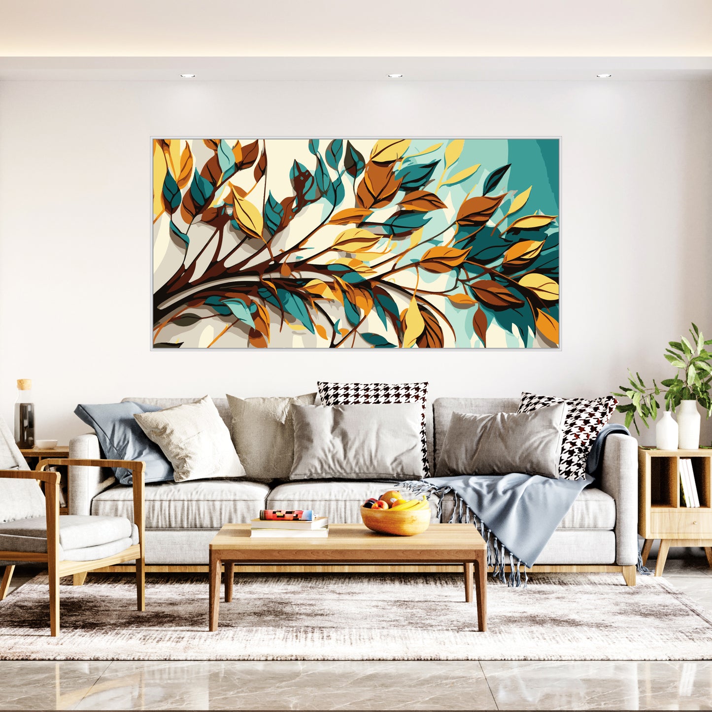 Autumn Petals Canvas Print Wall Painting