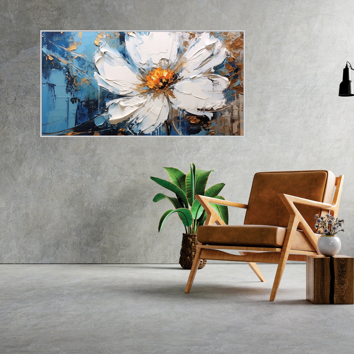 3D Flower Canvas Art Wall Painting