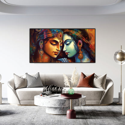 Radha Krishna art Canvas Print Wall Painting