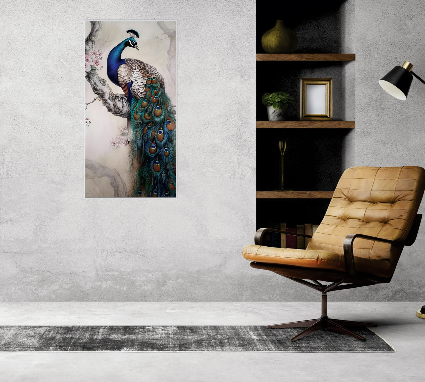 Peacock Canvas art Print Wall Painting