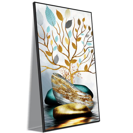 3D Leaves Art Canvas Print Wall Painting