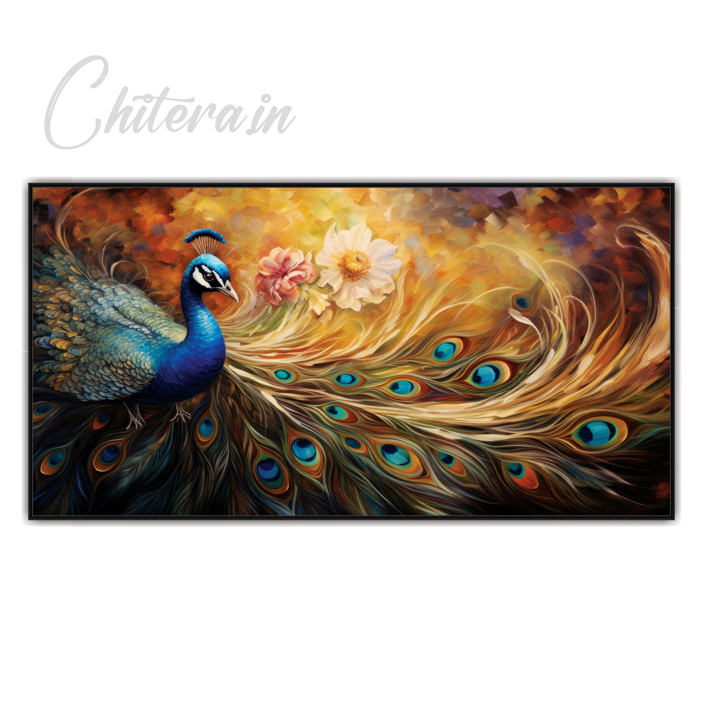 Peacock Canvas art Print Wall Painting