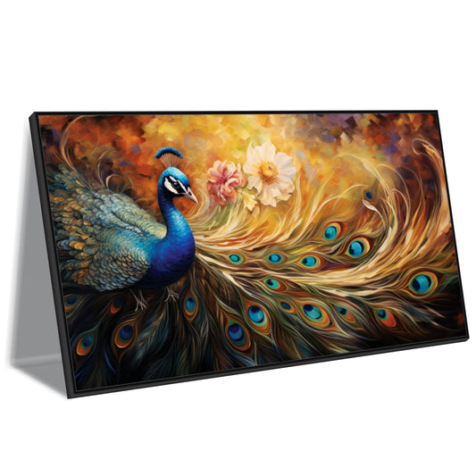 Peacock Canvas art Print Wall Painting