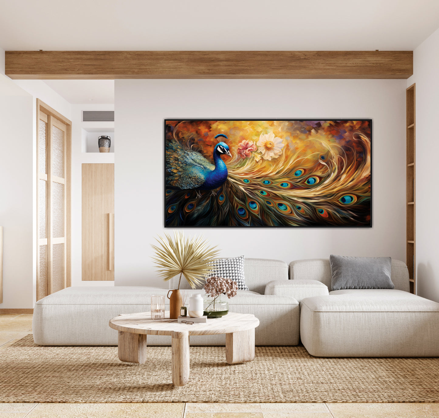 Peacock Canvas art Print Wall Painting