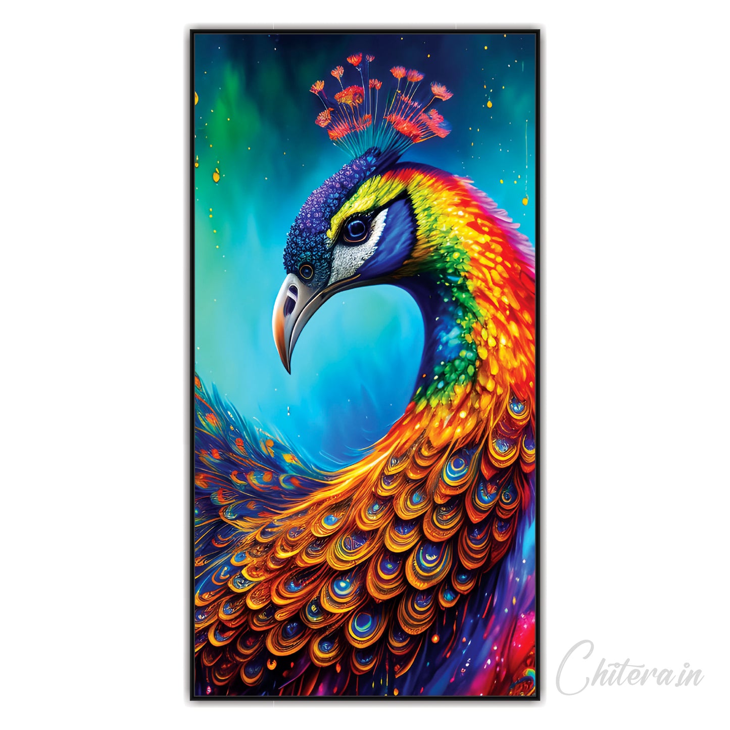 Peacock Canvas art Print Wall Painting