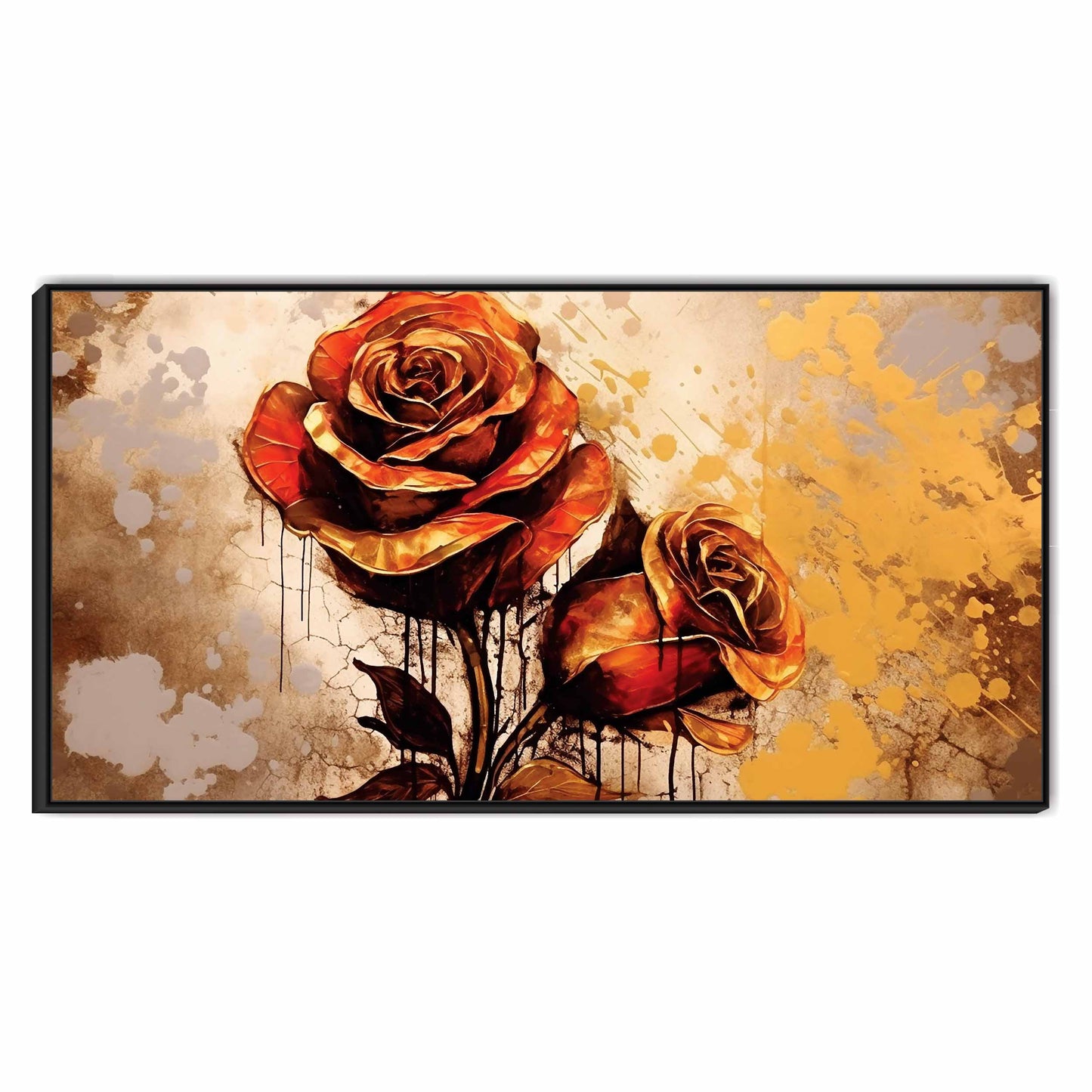 3D Flowers art Canvas Print Wall Painting