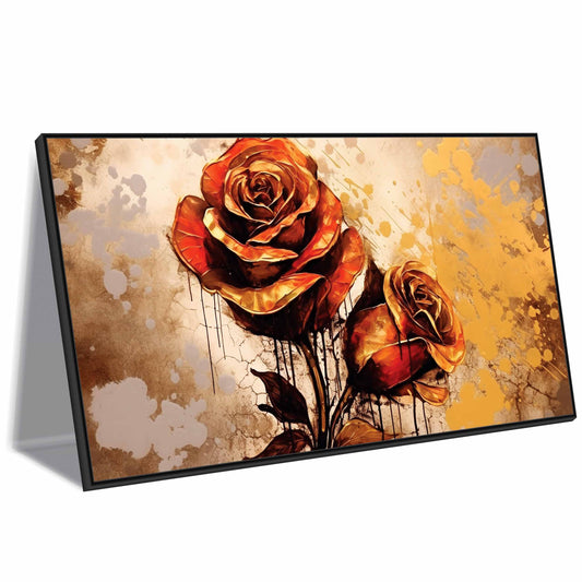 3D Flowers art Canvas Print Wall Painting