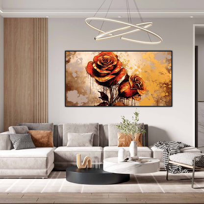 3D Flowers art Canvas Print Wall Painting