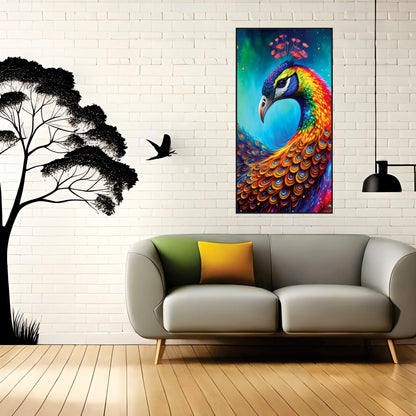 Peacock Canvas art Print Wall Painting