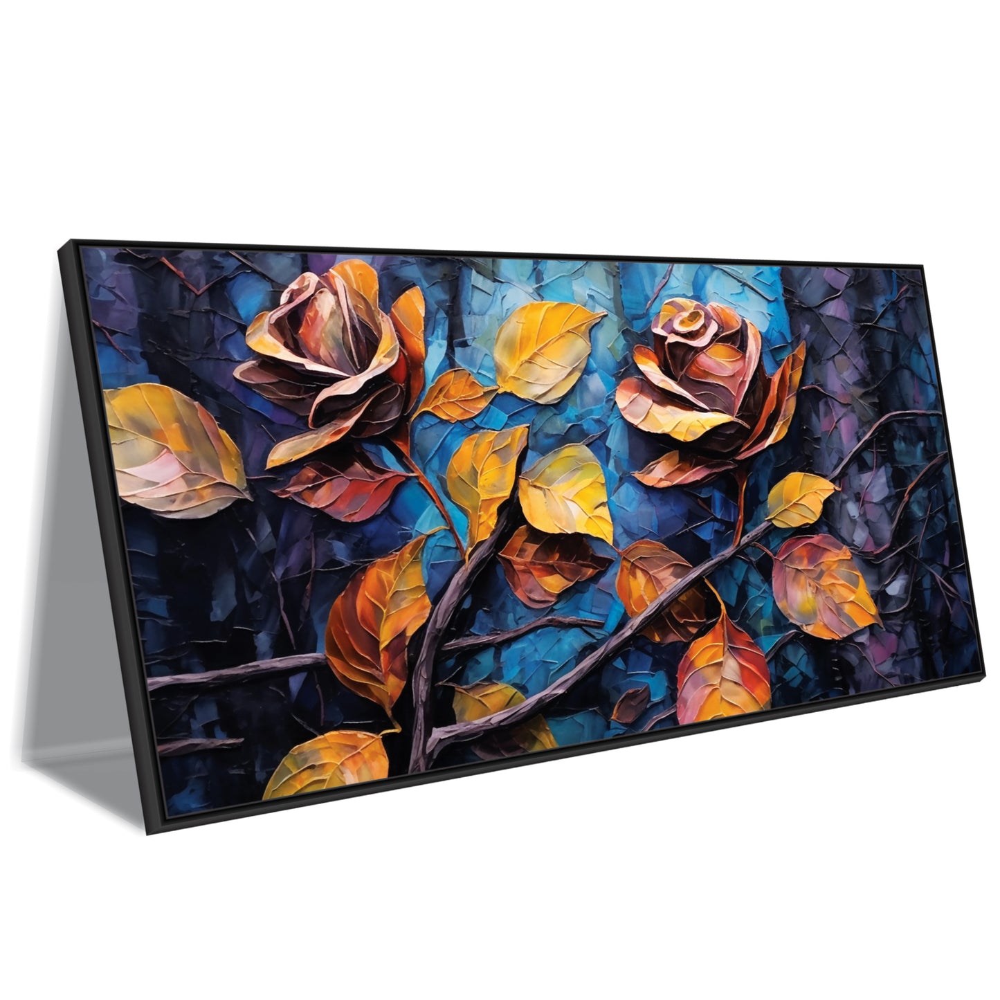 3D Leaves art Canvas Print Wall Painting