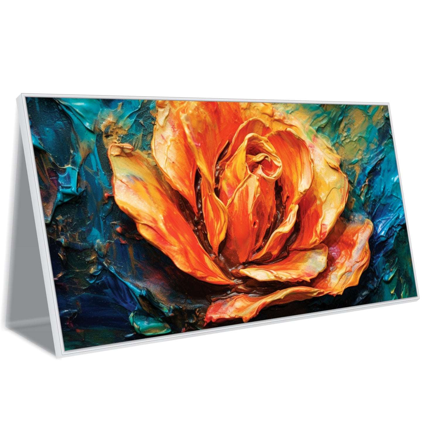 Painting Red Flowers art Canvas Print Wall Painting