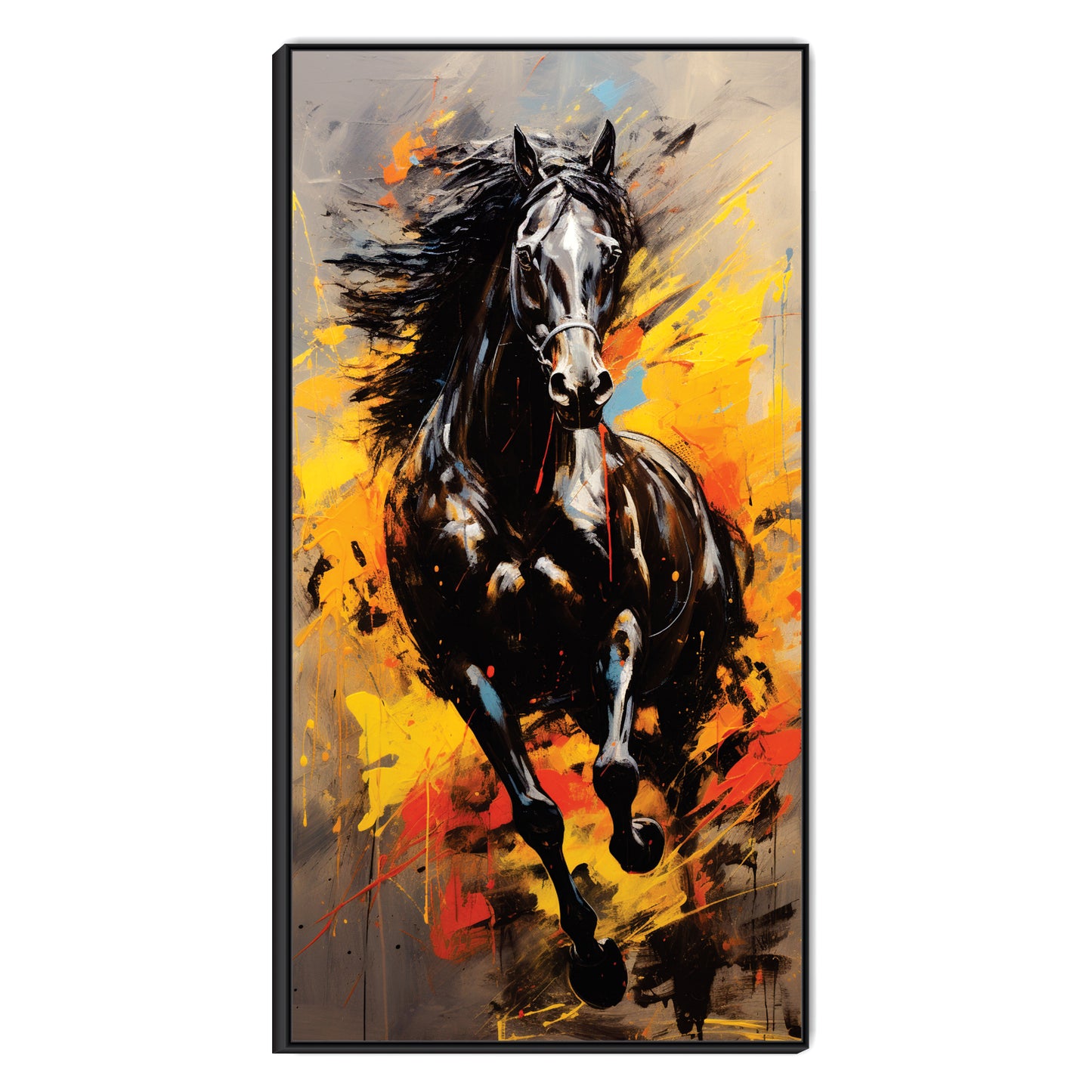 Beautiful running horse Canvas art Print Wall Painting