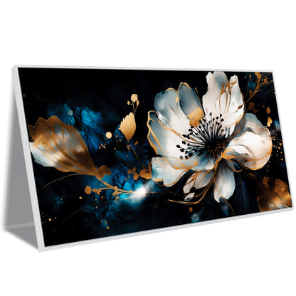 3D Blue Flowers art Canvas Print Wall Painting