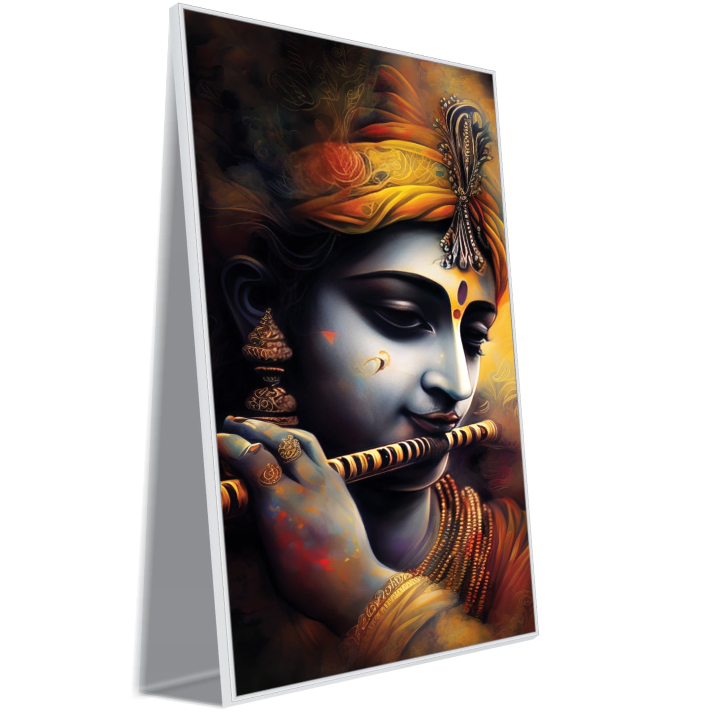 Krishna flute Art Canvas Print Wall Painting