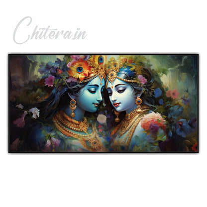 Radha Krishna beautiful Canvas Art