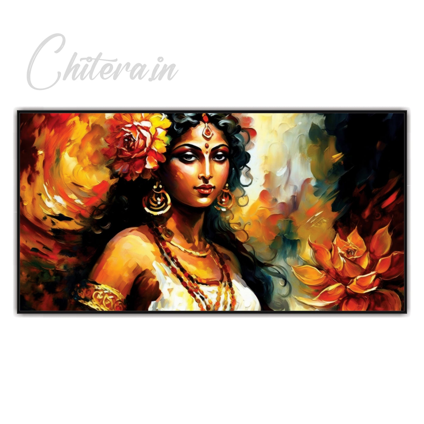 Radha beautiful Canvas Art