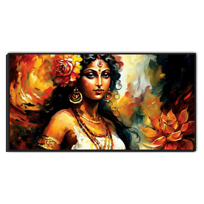 Radha beautiful Canvas Art