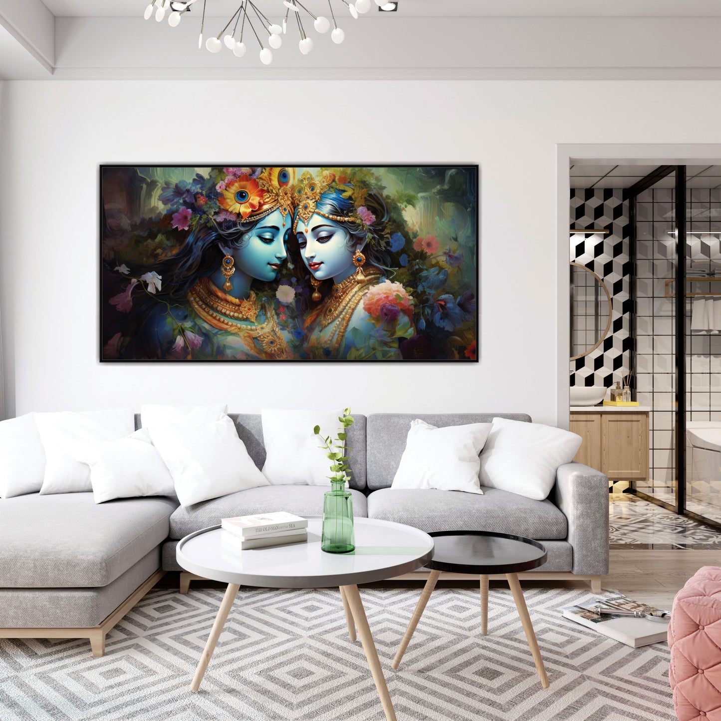 Radha Krishna beautiful Canvas Art