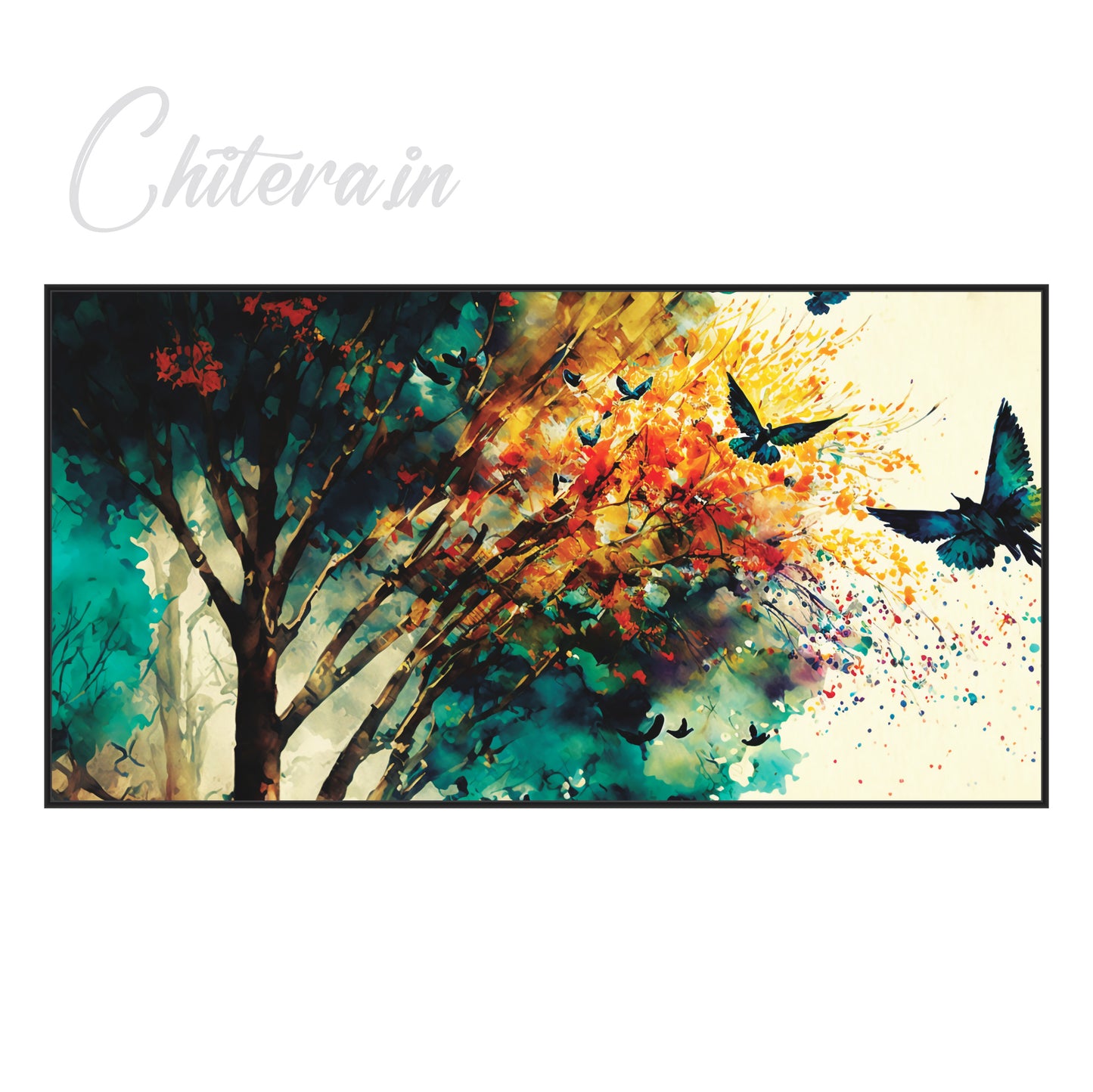 Forest with Birds Canvas Art Wall Painting