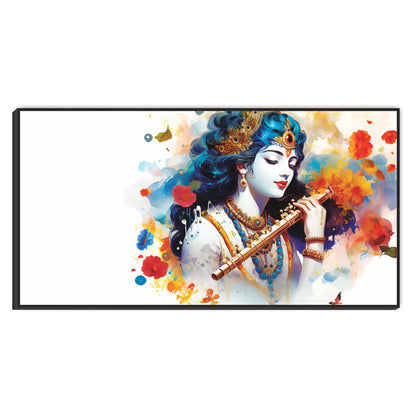 Krishna Flute Wall Canvas Painting