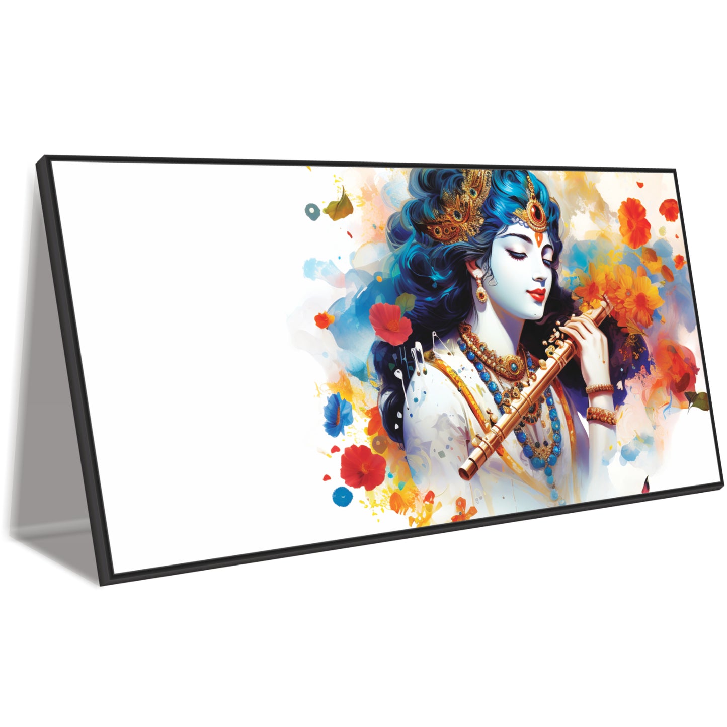 Krishna Flute Wall Canvas Painting