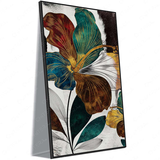 Velvet Flora canvas wall art by Chitera with bold floral artwork for elegant home décor